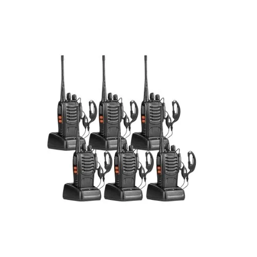 Nicama 6 Radios de Comunicación Inalámbricos 888S Walkie Talkie