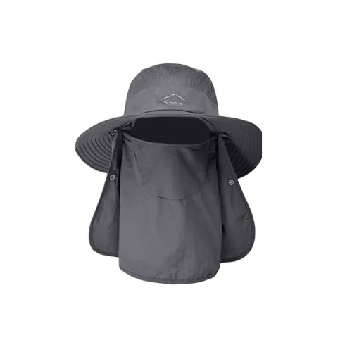 Sombrero para el Sol con Protección para Cuello y Cara Unisex
