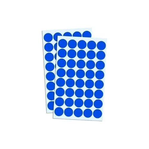 Etiqueta Redonda para Marcaje Azul