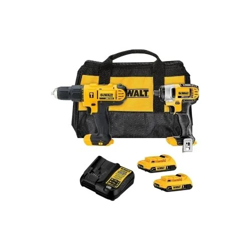 Combo Rotomartillo DCD776 1/2” y Atornillador DCF885 1/4” 20V MAX* DCK222D2 DeWalt