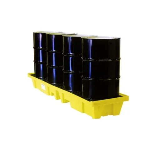 Tarima Antiderrame Lineal para 4 Tambos