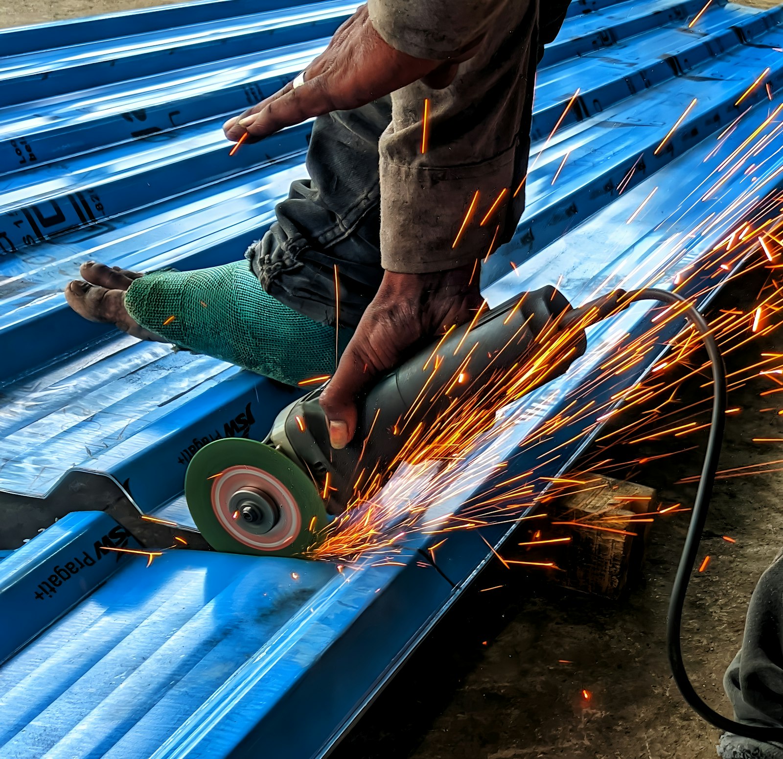 Soldadura de tubería metálica